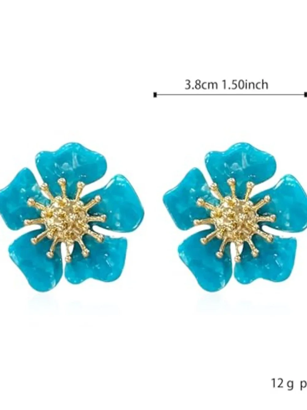 Vintage Flower‎ Stud Earrings Exaggerated Oversized Daisy Flower Earrings